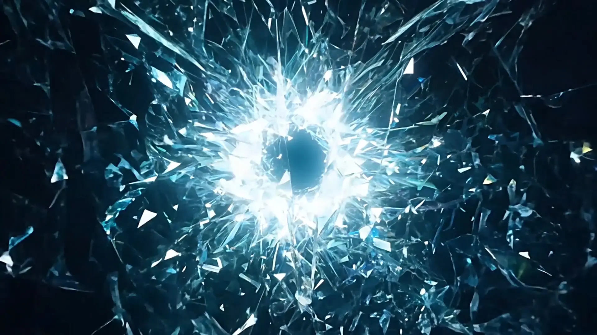 Crystal Explosion Vortex Background for Logo Animation